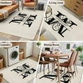 thumbnail image 6 of Area Rug 3'x5', Letter M Non-slip Runner Rug Carpet for Bedside, Monogram Words Washable Outdoor Indoor Area Rugs Mat for Entryway/Living Room/Bedroom/Kitchen/Office, 6 of 9
