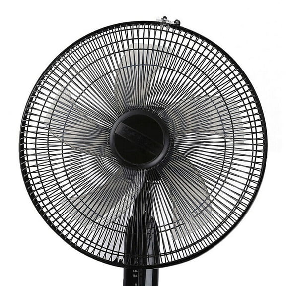 12 Inch Household Plastic Fan Blade Five Leaves With Nut Cover For Standing Pedestal Floor Table Fanner Electric Fan Accessories Black Fangkenuo