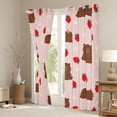 thumbnail image 3 of Castle Fairy Kawaii Capybara Black Out Curtains for Kids Children,Cartoon Animal Curtains Pack of 2 (42x63 Each),Red Strawberry Flowers Bedroom Curtains,Super Cozy Room Decor, 3 of 6