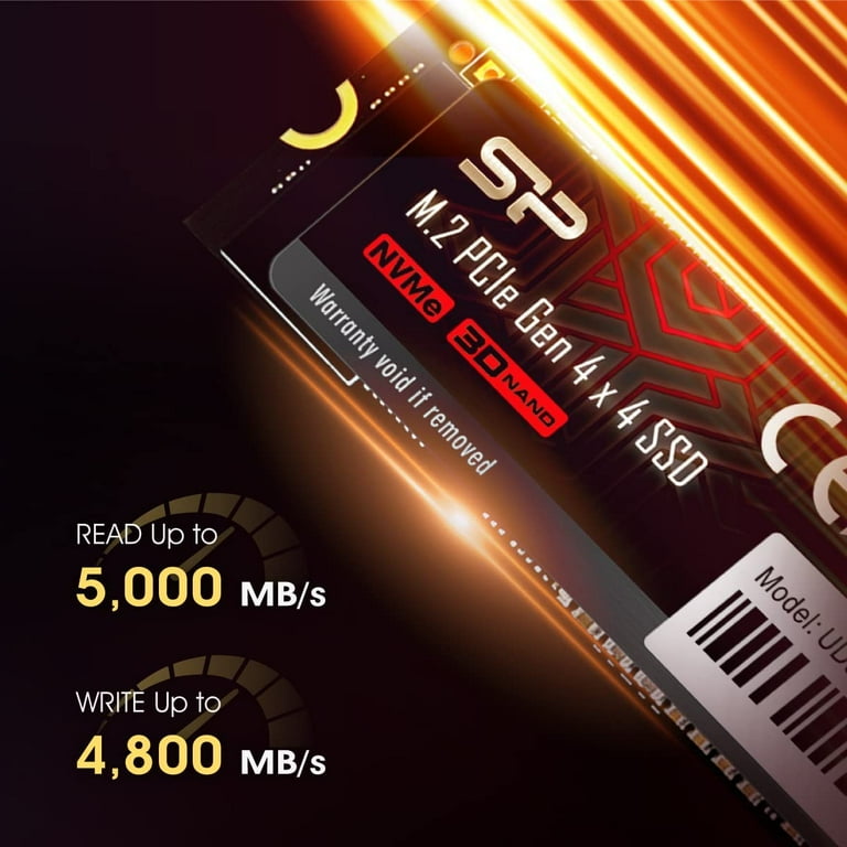 Silicon Power SP02KGBP44UD9005 2TB UD90 NVMe 4.0 Gen4 PCIe M.2 SSD