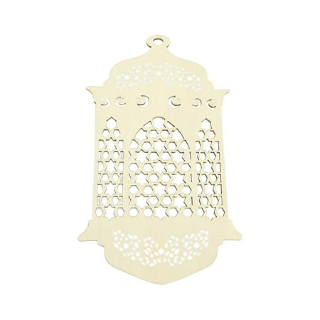 

Small Ornaments Living Room Decor Clearance Festive Room Living Room Courtyard Decoration Eid Al-Fitr Wooden Pendant Decorations