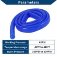 thumbnail image 4 of Manguera de vacío de silicona de Unique Bargains, línea de vacío automotriz, alta temperatura, 4 pies, grosor de 2.5 mm, 1 pieza, azul, presión máxima de 130 PSI, 5/8" 16 mm ID, 4 of 6