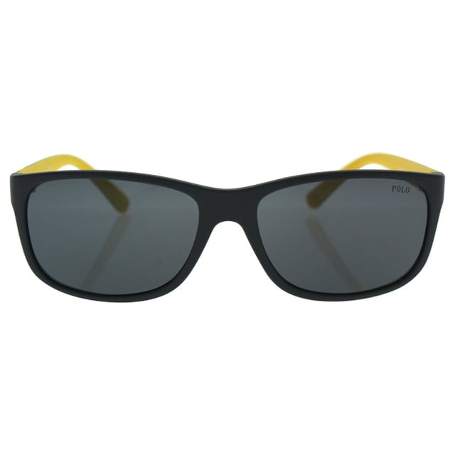 Polo Ralph Lauren Men's 0PH4109 Rectangular Sunglasses, Matte Grey, 59 mm