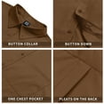thumbnail image 6 of GENTS BLISS Long Sleeve Mens Dress Shirts Casual Solid Shirts for Men Regular Oxford Tops with Pocket, 6 of 10