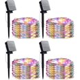 thumbnail image 1 of Guirnaldas de luces solares YONGSHENG Paquete de 4 10 m 100 luces LED de cadena con 8 modos de iluminación, 1 of 5