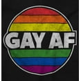 thumbnail image 2 of Gay AF Rainbow Pride LGBTQ Queer Long Sleeve TShirt Men Women Brisco Brands L, 2 of 6