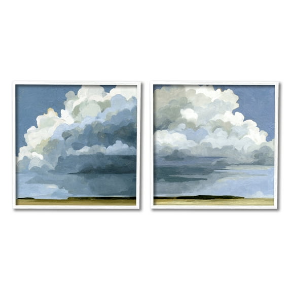 Stupell Industries Sublime Outdoor Weather Landscape Cloudy Sky Painting,17 x 17, Design by Emma Caroline