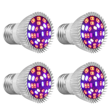 (1/2/4 Pack)LED Grow Light, EEEkit Full Spectrum E26 27 LEDs Grow Light Bulbs for Indoor Plants (Best Bulbs To Grow Indoors)