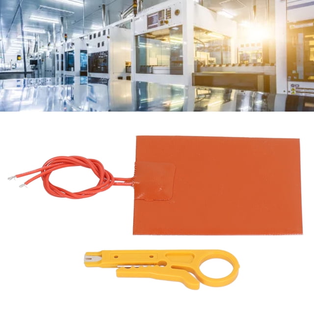 Almohadilla Calefactora Eléctrica, Estera Calefactora Eléctrica De Caucho De Silicona 12V 20W Alta Eficiencia De Transferencia De Calor Ligera Para Impresora 3D Cama Caliente
