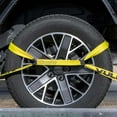 thumbnail image 2 of VULCAN 8-Point Roll Back Vehicle Tie Down Kit - Chain Tails on Both Ends - Set of 4 - Classic Yellow, 2 of 8