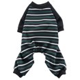 thumbnail image 1 of Round Neck Pet Costume - Comfortable Outfits Striped Print Cat Costume for Small Dogs - Pajamas, 1 of 8