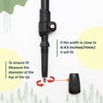 thumbnail image 6 of -Z Lightweight Collapsible Trekking Poles with Cork Grip and EVA Foam Shaft, Adjustable Hiking Sticks for Backpacking, 6 of 6