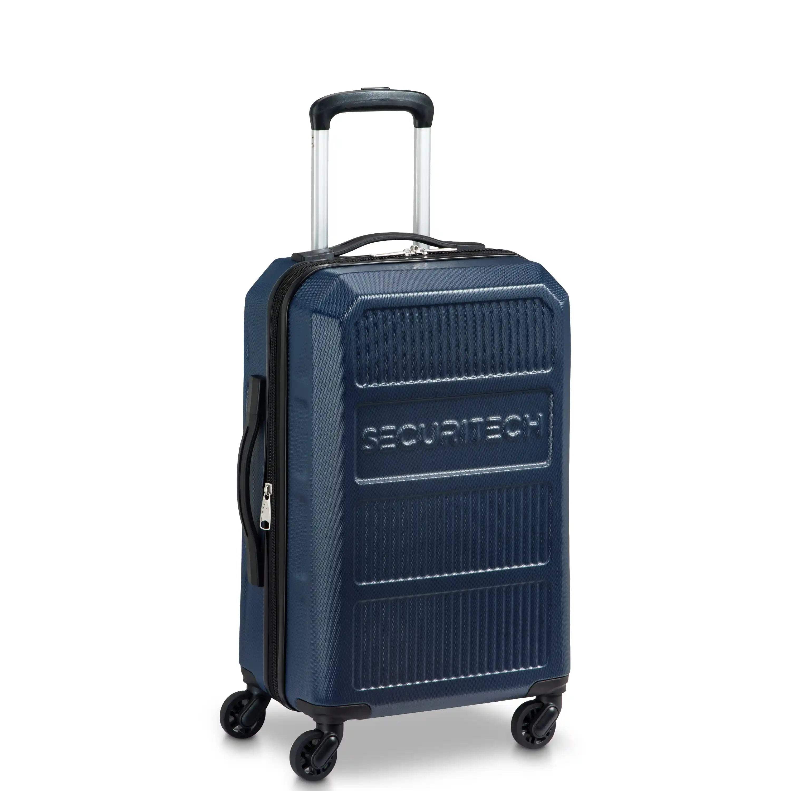 Securitech by Delsey, Asphalt 2-Piece Spinner Luggage Set, with Carry-on & Trunk, Navy