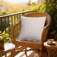 thumbnail image 6 of XIA0LE Linen Decorative Square Throw Pillow,Cozy Cushion With Pillow Inserts,18x18inch Soft Accent Pillow For Couch Sofa Living Room Home Decor, Beige, 6 of 6