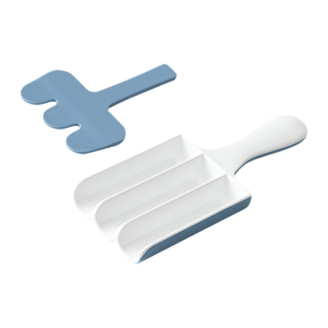 Máquina para hacer albóndigas, herramienta para moldear bolas de camarones con cuchara, juego de herramientas para moldear albóndigas para bolas de pe Azul