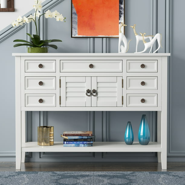 Modern Entryway Cabinet Table, Sofa Cabinet Table