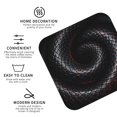 thumbnail image 3 of Set of 6 Black Snakeskin Drink Coasters for Coffee Table Leather Coaster for Decor Housewarming Square, 3 of 6