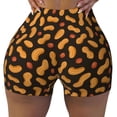 thumbnail image 2 of Fuzoiu Peanuts5 Print Women's Workout Shorts,Workout Biker Shorts Women,Exercise Fitness Shorts,Scrunch Short, Athletic Shorts for Gym Yoga Running Sport Active-Large, 2 of 8