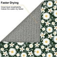 thumbnail image 6 of Rocae White Daisies and Bee for Drying Mat for Kitchen 16*18 inch Easy to Clean Dish Rack Pad, 6 of 8