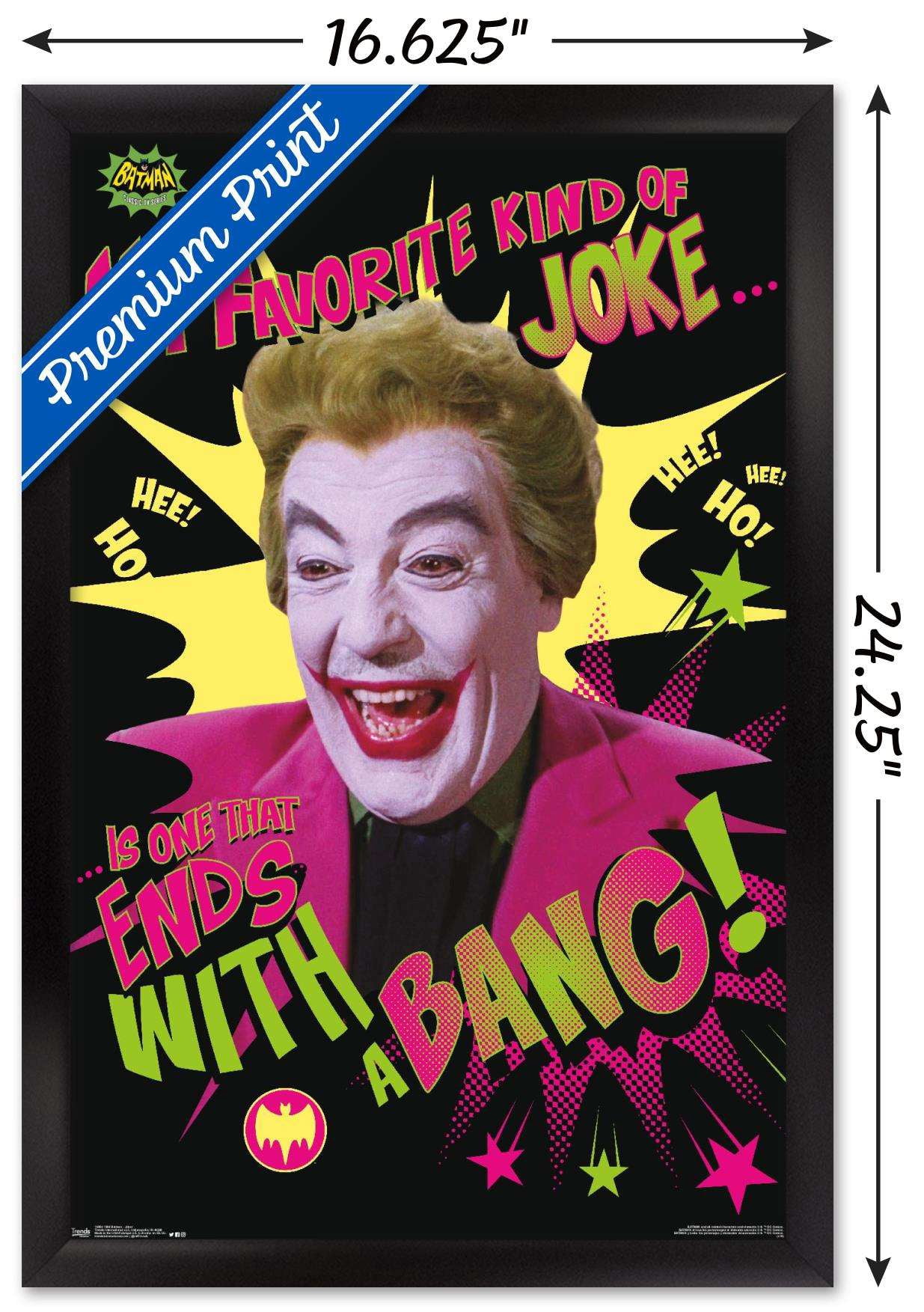 DC Comics TV - Batman TV Series - Joker Wall Poster, 14.725" x 22.375", Framed