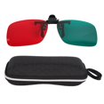 thumbnail image 2 of Red Green Clip On Glasses Spectacles Left Green Right Red Amblyopia Corrective Glasses, 2 of 5