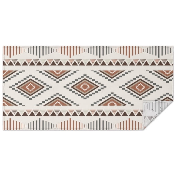 Rectangle Waterproof Tablecloth 60×120 Inch, Bohemia Reusable Indoor/Outdoor Durable Table Cover for Party Kitchen Dinner Room Decor