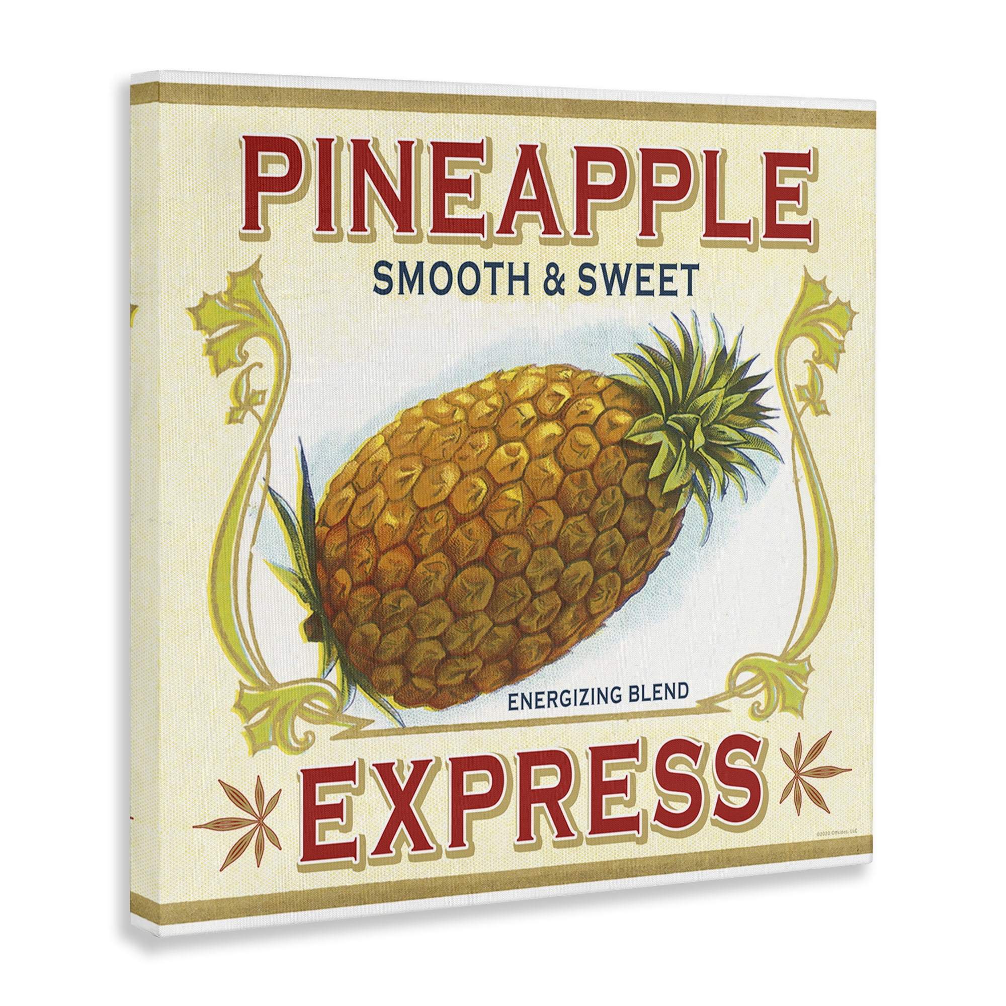 Stupell Industries Smooth & Sweet Pineapple Food & Beverage Painting Wrapped Canvas Art Print Wall Art, 36 x 36