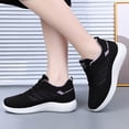 thumbnail image 2 of CAIXAI Women's Walking Shoes Orthopedic Shoes for Women Comfortable Mesh Knitted Woven Womens Shoes Sneakers Walking Anti-Skid Arch Support Mary Jane Flats Women Hands-Free Pull-On Shoes, 2 of 8