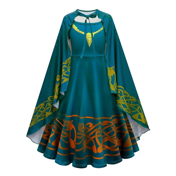 Frozen Anna Encanto Disfraces para niñas Isabella Fiesta de cumpleaños de Halloween Prom Cosplay Rapunzel Snow White Merida Princess Dress9-10T (Etiqueta 150) Gao Jinjia LED