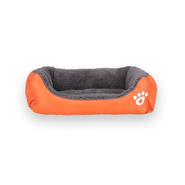 Nido para gatos de color caramelo con huella de color para mascotas, nido para gatos, cálido para invierno, almohadilla grande para perros