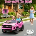 thumbnail image 5 of UBesGoo 24V 2 Seat Licensed Chevrolet Colorado Electric Ride on Car Toy for Toddler Kid w/ Remote Control, LED Lights, Pink, 5 of 10