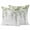 White, variant on Watercolor Floral Outdoor Pillow Covers 24x24 Set of 2,Waterproof Patio Throw Pillowcase Protectors,Spring Flowers Leaves Botanical Green Plaid Decorative Pillow Shams Cushion Covers for Bed Couch
