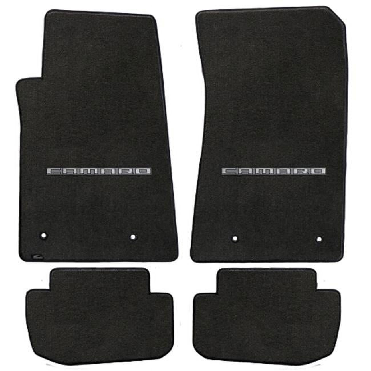 Lloyd Mats 620004 Camaro 2010-2015 4 Piece Ebony Velourtex Camaro Logo Mat