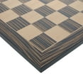thumbnail image 3 of WE Games Deluxe Chess Board, Zebra & Natural Wood - 15 in, 3 of 5