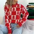 thumbnail image 7 of SCSAlgin Ugly Christmas Sweaters for Women Cute Fuzzy Funny Wintertime and Holiday Parties Knitted Pullover Sweater, 7 of 7