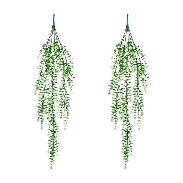 Flores artificiales colgantes de lirio,decoración de plástico sintético,flores artificiales realistas para uso en interiores y exteriores,decoración de paredes y puertas para el hogar,bodas y