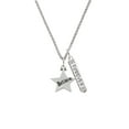 thumbnail image 2 of Delight Jewelry Silvertone Believe Star Silvertone Forever Bar Charm Necklace, 23", 2 of 4