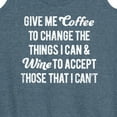thumbnail image 3 of Instant Message - Give Me Coffee Wine - Women's Racerback Tank Top, 3 of 6