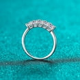 thumbnail image 4 of Moissanite Engagement Rings for Women 2.5ct D Color Emerald Cut 925 Sterling Silver VVS1 Diamond Rings Moissanite Anniversary Promise Wedding Rings Wife Gifts with Certificate, 4 of 9