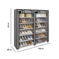 thumbnail image 2 of Estante Zapatero Organizador | Closet Armable para Calzado | Acero inoxidable | Closet para 36 Pares de Calzado | Tela Impermeable, 2 of 5