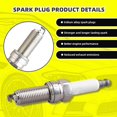 thumbnail image 5 of MOAUTO Set of 4 Ignition Coils Pack UF658 A0001502580 & 4 PCS Iridium Spark Plugs Compatible with Mercedes Benz 2014 2015 C250 2012-2015 SLK250 1.8L L4, 5 of 6