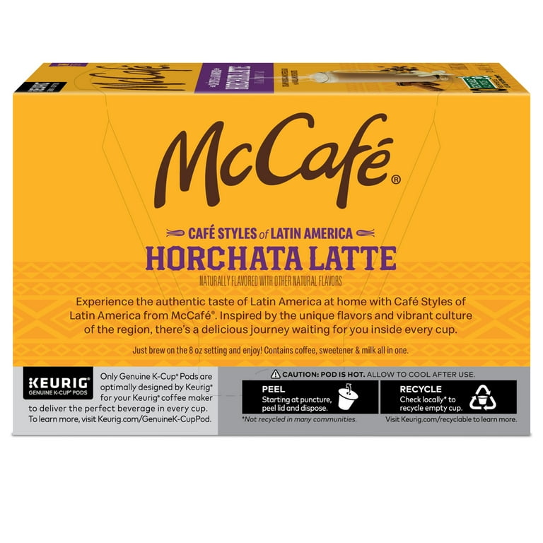 McCafé Horchata Latte Medium Roast K-Cup Coffee Pods, 10 Serve