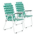 thumbnail image 7 of UBesGoo Foldable Camping Chair with Armrest, Green Webbed, 2 Piece, 7 of 7