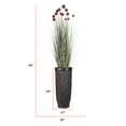 thumbnail image 2 of Artificial red Pampas Grass | 69” | Tall faux grass in planter| Home Decor By Vintage Home, 2 of 8