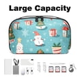 thumbnail image 3 of Christmas Hard Drive Bags Travel Case Charging Cord Organizer - Oxford Cloth Waterproof Electronics Digital Accessories Pouch with Organizer Charger Station - 5.9x9.44x3.14 in, 3 of 6