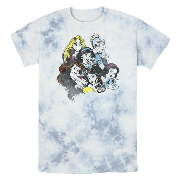 Men's Disney Princess Group Bold Color Pop Graphic T-Shirt