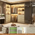 thumbnail image 5 of Homieasy 47.2" Closet System, Closet Organizer System with 6 Wood Drawers, Modular Small Walk-in Closets Storage Unit, White Oak, 5 of 8