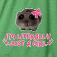 thumbnail image 6 of Wild Bobby I'm Literally Just a Girl Funny Deep Fried Brain Rot Hamster Meme Women Tri-Blend Racerback Tank Top, 6 of 6