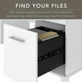 thumbnail image 5 of Bush Furniture Somerset 60" Double Pedestal Desk, White, 5 of 8