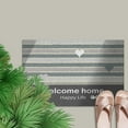 thumbnail image 4 of Entrance Door Mat | Absorbent Non-Slip Polyester Bathroom Floor Rug | Thickened Soft Plush Interior Decoration Carpet | Easy Care | 60x40cm | Blue Pink Gray | Home Entryway Tile Wood, 4 of 6